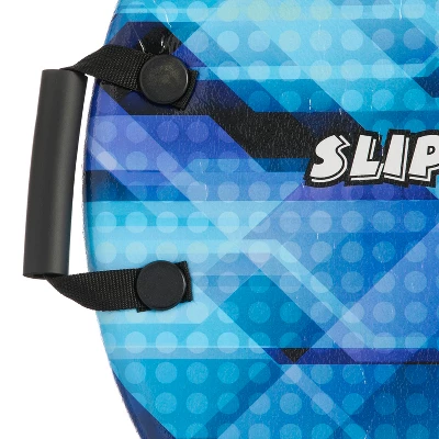 Slippery Racer Downhill Zeus Adults And Kids Foam Saucer Disc 1 Rider Snow Sled Toboggan With Handles, Midnight Hologram 1 Slippery Racer Downhill Zeus Adults And Kids Foam Saucer Disc 1 Rider Snow Sled Toboggan With Handles, Midnight Hologram