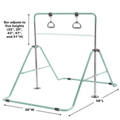 HearthSong Kids 2-in-1 Adjustable Gymnastics Training Bar And Ring Set With Five Height Settings -LITTLE TIKES Shop GUEST e3ff35ff a7c2 4974 ba25 1fd00e9c8809