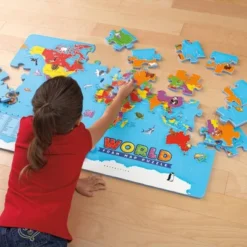 Educational Insights World Map Giant Foam Puzzle - 54pc