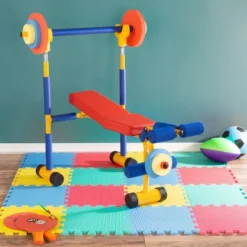 Toy Time Kids' Weight Bench Workout Equipment Set For Beginner Exercise, Weightlifting, And Power Lifting With Leg Press And Barbell 17 Toy Time Kids' Weight Bench Workout Equipment Set For Beginner Exercise, Weightlifting, And Power Lifting With Leg Press And Barbell -LITTLE TIKES Shop GUEST e52781e5 119a 422e 8b1e 6e0f17596fd5