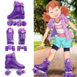 Crazy Skates Adjustable Roller Skates For Girls - Glitter Pop Collection - Size Adjustable To Fit Four Sizes -LITTLE TIKES Shop GUEST e627d629 5532 44cb 830d a146bb906bb7