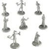 Monster Townsfolk Mini Fantasy Figures - 8pc Paintable Entertainer Non Player Character NPC Miniatures - 1"