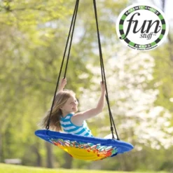 HearthSong 32-Inch FunShine Round Bungee Swing With Adjustable Seat For Kids -LITTLE TIKES Shop GUEST e7b1cc7e d073 4b7a aed6 5e47def207c3