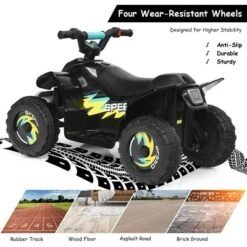 Costway 6V Kids Electric Quad ATV 4 Wheels Ride On Toy Toddlers Forward&Reverse WhiteBlackBlueRed -LITTLE TIKES Shop GUEST e7fde2bf 0077 4899 b9d9 a8d00a740fed