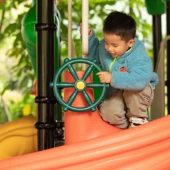 Green And Yellow Outdoor Playground Captain Pirate Ship Wheel, Plastic Playground Swing Set Accessories Steering Wheel -LITTLE TIKES Shop GUEST e897c949 f70e 4db2 964a 6e0b7ca8afdd