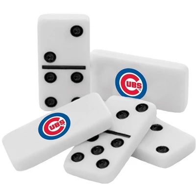 MasterPieces Officially Licensed MLB Chicago Cubs 28 Piece Dominoes Game For Adults 2 MasterPieces Officially Licensed MLB Chicago Cubs 28 Piece Dominoes Game For Adults - Image 2