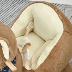 Qaba Kids Ride-On Rocking Horse Toy Bear Style Rocker With Fun Music & Soft Plush Fabric For Children 18-36 Months -LITTLE TIKES Shop GUEST e93019d8 8715 474c 9a47 16e8a0302afa