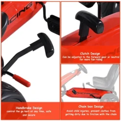 Costway Go Kart Kids Ride On Car Pedal Powered 4 Wheel Racer Stealth Outdoor Toy -LITTLE TIKES Shop GUEST eb2076ac a4e2 4217 b271 dbaaf09a76d6