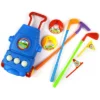 Ready! Set! Play! Link Deluxe Golf Set For Kids Comes With 3 Golf Clubs, 3 Balls, And 2 Practice Holes