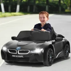 Costway 12V Licensed BMW I8 Kids Ride On Car W/ 2.4G Remote MP3 LED Light