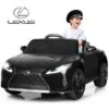 Costway 12V Kids Ride On Car Lexus LC500 Licensed Remote Control Electric Vehicle Black