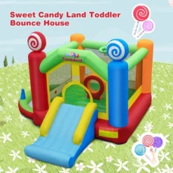 Costway Candy Land Theme Kids Inflatable Bounce Castle With 735W Air Blower Indoor Outdoor 12 Costway Candy Land Theme Kids Inflatable Bounce Castle With 735W Air Blower Indoor Outdoor -LITTLE TIKES Shop GUEST edadc5fd 11f3 4705 9b37 351cfc5aa982