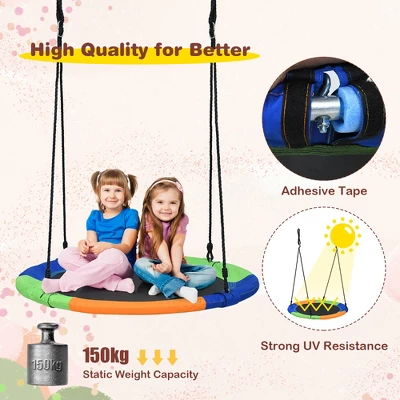 Costway 40'' Flying Saucer Tree Swing Indoor Outdoor Play Set Kids Gift 5 Costway 40'' Flying Saucer Tree Swing Indoor Outdoor Play Set Kids Gift - Image 5
