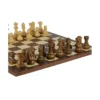 3.75" Sheesham & Boxwood Staunton On 17.25" Dark Rosewood & Maple Board Board Game