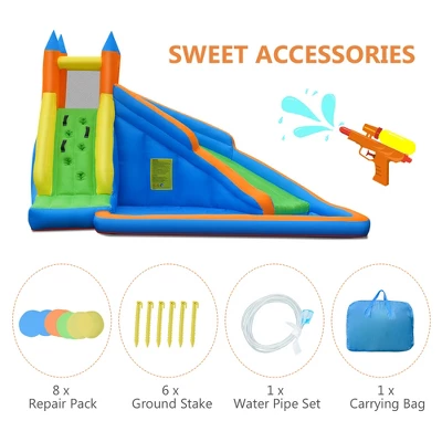 Costway Inflatable Water Slide Mighty Bounce House Jumper Castle W/ 480W Blower 8 Costway Inflatable Water Slide Mighty Bounce House Jumper Castle W/ 480W Blower - Image 8