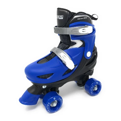 Chicago Skates Deluxe Kids' Quad Roller Skate Combo Set - Black/Blue 8 Chicago Skates Deluxe Kids' Quad Roller Skate Combo Set - Black/Blue - Image 8