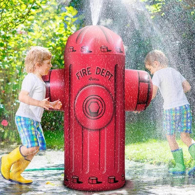 GoSports Giant Inflatable Fire Hydrant Party Sprinkler 1 GoSports Giant Inflatable Fire Hydrant Party Sprinkler