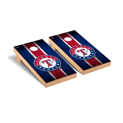 MLB Texas Rangers Premium Cornhole Board Vintage Version 1 MLB Texas Rangers Premium Cornhole Board Vintage Version