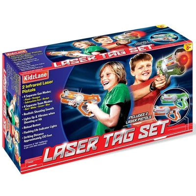 Kidzlane Infrared Laser Tag Game - Set Of 2 Green And Orange Blasters 3 Kidzlane Infrared Laser Tag Game - Set Of 2 Green And Orange Blasters - Image 3