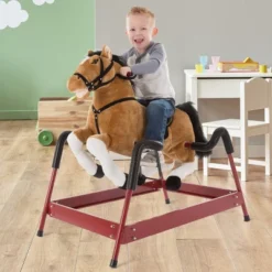 Toy Time Plush Spring Rocking Horse Ride-On, Brown 6 Toy Time Plush Spring Rocking Horse Ride-On, Brown -LITTLE TIKES Shop GUEST f0255e4d 46ea 40e5 86e2 7de496907e23