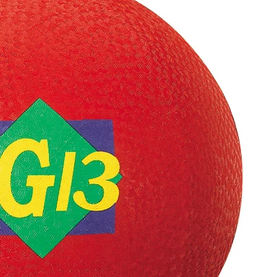 Martin Sports Playground Ball, 13" Diameter, Red 2 Martin Sports Playground Ball, 13" Diameter, Red - Image 2