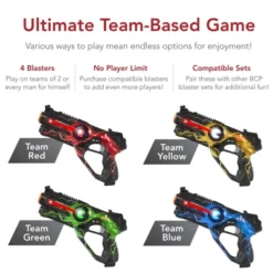 Best Choice Products Set Of 4 Infrared Laser Tag Blaster Set For Kids & Adults W/ Multiplayer Mode -LITTLE TIKES Shop GUEST f08ca6df e2e4 444d afdf b466b4152eba