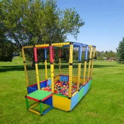 Funphix Dive In Ball Pit Set 414 Pcs Ball Pit Building Toy Develops STEM Skills, Encourages Physical Activity & Teamwork