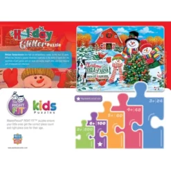 MasterPieces 100 Piece Glitter Christmas Jigsaw Puzzle - On The Tree Farm -LITTLE TIKES Shop GUEST f0dd3a05 0e2f 477e 8d1c 51e023f8cf36