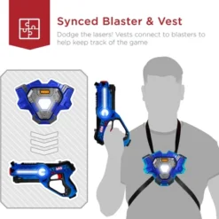 Best Choice Products Set Of 4 Infrared Laser Tag Blasters & Vest Set For Kids & Adults -LITTLE TIKES Shop GUEST f1417720 cee8 49f4 82df 8b1df28e74d2