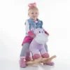 Toy Time Kids' Ride-On Henrietta The Rocking Hippo - Purple