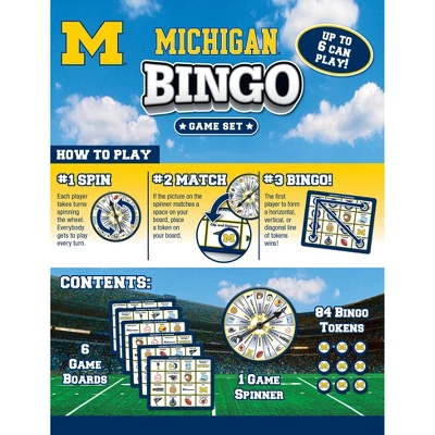 MasterPieces Kids Games - NCAA Michigan Bingo Game 3 MasterPieces Kids Games - NCAA Michigan Bingo Game - Image 3