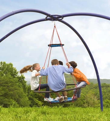 HearthSong - Large Vortex Spinning Ring Swing And Sky Dome Arched Stand Set For Kids Active Outdoor Play 1 HearthSong - Large Vortex Spinning Ring Swing And Sky Dome Arched Stand Set For Kids Active Outdoor Play