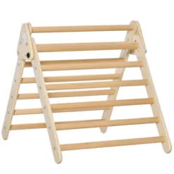 Qaba Triangle Ladder For Toddlers With Foldable Design For Easy Storage In Home Toddler Gym Space, Fine Motor Skills Toy -LITTLE TIKES Shop GUEST f304deb1 9c9b 4730 9e02 4b27a7ac9c08