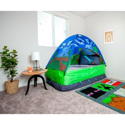 Ukonic Minecraft Indoor Bed Tent Pop-Up Fort 5 Ukonic Minecraft Indoor Bed Tent Pop-Up Fort - Image 5