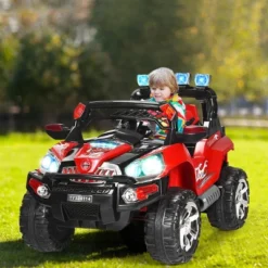 Costway 12V Kids Ride On Truck Car SUV MP3 RC Remote Control With LED Lights Music