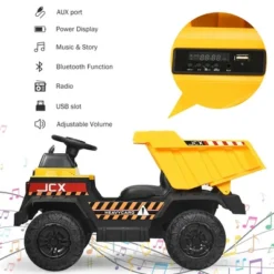 Costway 12V Battery Kids Ride On Dump Truck RC Construction Tractor W/ Electric Bucket & Electric Dump Bed -LITTLE TIKES Shop GUEST f3a7cc1d 0c00 41b4 a196 5df442da205d