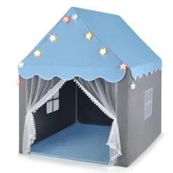 Costway Kids Playhouse Tent Large Castle Fairy Tent Gift W/Star Lights Mat -LITTLE TIKES Shop GUEST f433c143 b63a 463f 81f3 968369e1bf1a