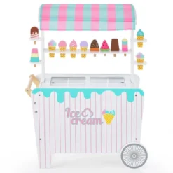Costway Kid's Ice Cream Cart Food Trunk Play Toy Set With Display Rack & Accessories -LITTLE TIKES Shop GUEST f4603bff 78e2 4f08 8d14 063e1db8fae2