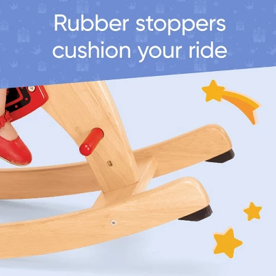 Hearthsong Grow With Me™ Toddler's Wooden Rocking Horse With Removable Side Guardrails And Rubber Stoppers 4 Hearthsong Grow With Me™ Toddler's Wooden Rocking Horse With Removable Side Guardrails And Rubber Stoppers - Image 4