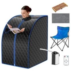 Costway Portable Steam Sauna W/ 9-gear Adjustable Temperature & Herbal Box GrayBlackCoffee -LITTLE TIKES Shop GUEST f499ffae bfac 4a3b 92e3 e7e35f722318