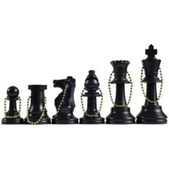 WE Games Keychain Bag Tag Chessmen - Includes 17 Pieces