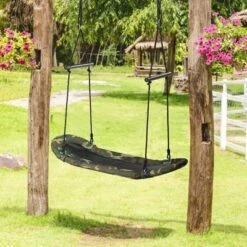 Costway Saucer Tree Swing Surf Kids Outdoor Adjustable Swing Set W/ Handle -LITTLE TIKES Shop GUEST f50c6ec9 a909 4a88 8b47 f6d4718afcbc