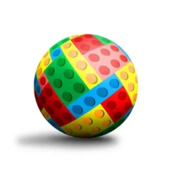 New-Bounce Bouncy Balls For Kids - 8.5" Brick Print Playground Balls