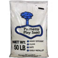 Palmetto Natural Play Sand For Sand Box, Play Areas, Classrooms, And Sand Tables For Kids And Toddlers, 50 Pound, 18 Square Inches, Creme (2 Pack)