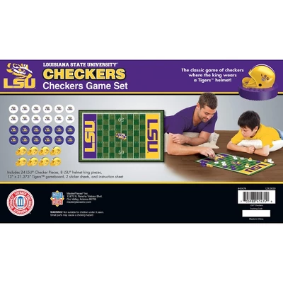 MasterPieces Officially Licensed NCAA LSU Tigers Checkers Board Game For Families And Kids Ages 6 And Up 3 MasterPieces Officially Licensed NCAA LSU Tigers Checkers Board Game For Families And Kids Ages 6 And Up - Image 3