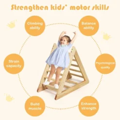 Costway Wooden Climbing Pikler Triangle With Climbing Ladder For Toddler Step Training -LITTLE TIKES Shop GUEST f86b283d 2864 41d5 a2c3 5274eaec7aa6 1