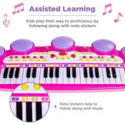 Best Choice Products 37-Key Kids Electronic Piano Keyboard W/ Multiple Sounds, Lights Microphone, Stool -LITTLE TIKES Shop GUEST f9305981 35d0 45a0 86ff a5997e13ff0d