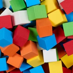 Koplow Games Foam Blank Dice, Assorted Color, 16mm, Bag Of 200