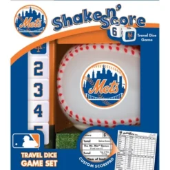 MasterPieces Officially Licsenced MLB New York Mets Shake N' Score Dice Game For Age 6 And Up