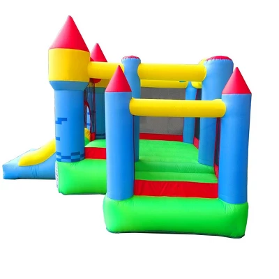 Pogo Bounce House Backyard Kids Deluxe 3 In 1 Castle Inflatable Bounce House With Slide 3 Pogo Bounce House Backyard Kids Deluxe 3 In 1 Castle Inflatable Bounce House With Slide - Image 3